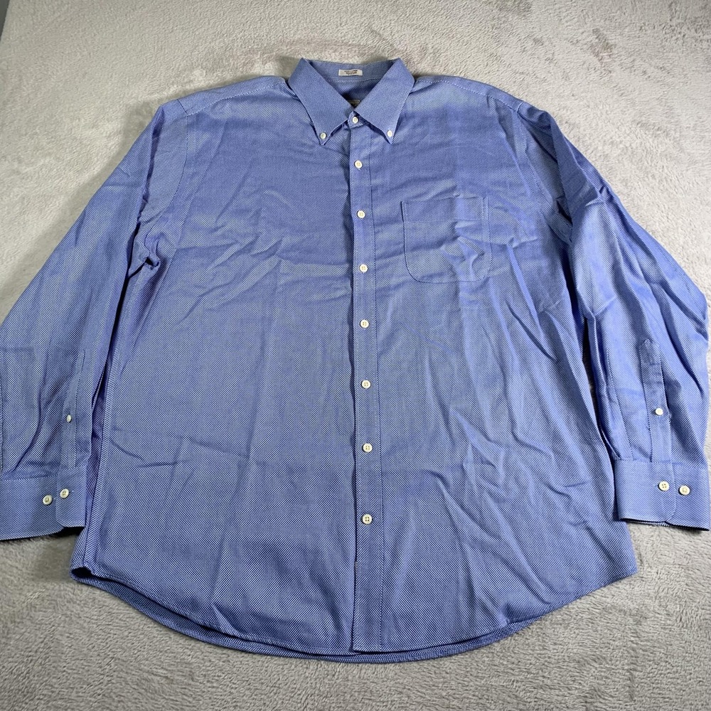 Peter Millar Shirt Mens XL Blue Nanoluxe Easycare Dress‎ Button Down Long Sleeve